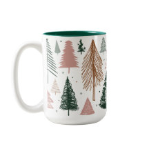 Boho Doodleクリスマスツリーパターン