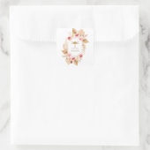 Boho Dragonflyフローラ製品ラベル スクエアシール (バッグ)