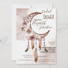 Boho Dream Catcher Bridal Shower Invitation 招待状