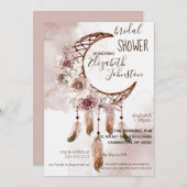 Boho Dream Catcher Bridal Shower Invitation 招待状 (正面/裏面)