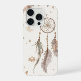 Boho Dream Catcher Phone Case Ethereal Feathers iPhone 15 Proケース