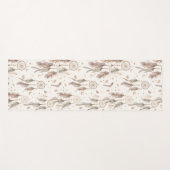 Boho Dream Catcher Yoga Mat Ethereal Feathers ヨガマット (正面(横))