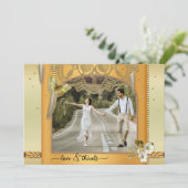 Boho Dreamcatcherの結婚フォトラブカー感謝していド サンキューカード (スタンド正面)