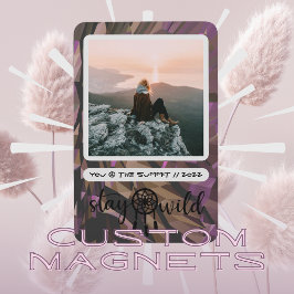 Boho Dreamcatcherステイワイルドフォトマグネット マグネット