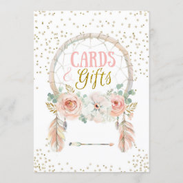 Boho Dreamcatcher Cards Givesサイン5x7" 招待状