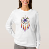 Boho Dreamcatcher Design Long Sleeve for Peaceful Tシャツ (正面)
