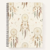 Boho Dreamcatcher Journal | Ethereal Feathers ノートブック (正面)