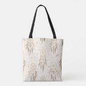 Boho Dreamcatcher Tote Bag | Ethereal Feathers トートバッグ (裏面)