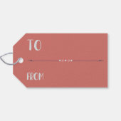 Boho Dreams Modern Holiday Ornaments ギフトタグ (裏面横)