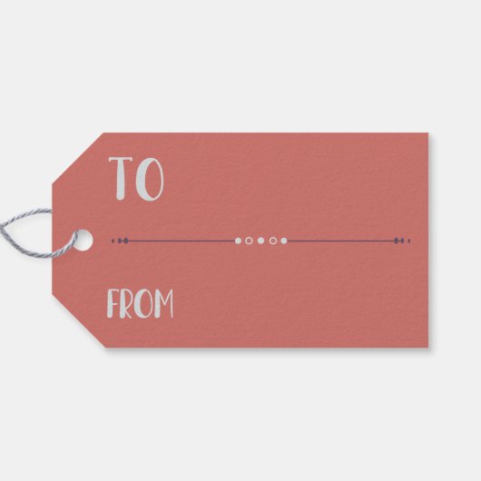 Boho Dreams Modern Holiday Ornaments ギフトタグ (裏面横)