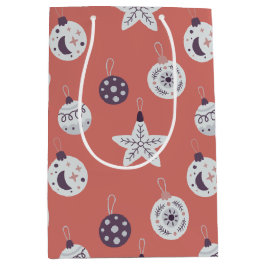 Boho Dreams Modern Holiday Ornaments ミディアムペーパーバッグ