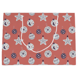 Boho Dreams Modern Holiday Ornaments ラージペーパーバッグ