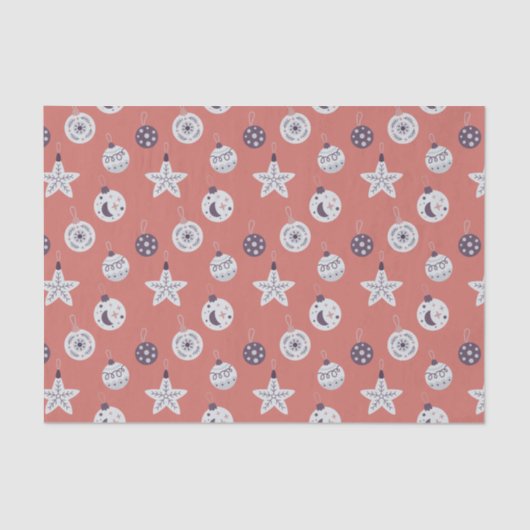 Boho Dreams Modern Holiday Ornaments 薄葉紙 (正面)