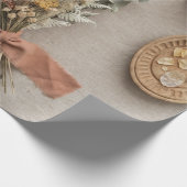 Boho Dried Flowers Wrapping Paper ラッピングペーパー (角)