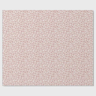 Boho Dusty Rose Leopard Print  ラッピングペーパー