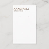 Boho Earringモダンディスプレイカード 名刺 (正面)