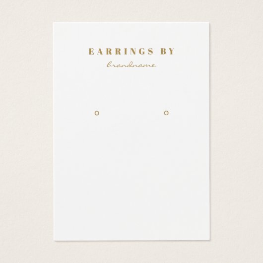 Boho Earring Display Photo Card (正面)