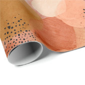 Boho Earth Tones Terracotta Abstract Pattern ラッピングペーパー (ロールコーナー)