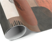 Boho Earth Tones Terracotta Abstract Pattern ラッピングペーパー (ロールコーナー)