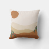 Boho Earth Tones Throw Pillows クッション (裏面)