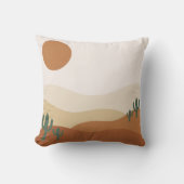 Boho Earth Tones Throw Pillows クッション (正面)