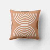 Boho Earth Tones Throw Pillows クッション (裏面)