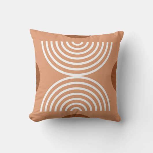 Boho Earth Tones Throw Pillows クッション (正面)