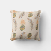 Boho Earth Tones Throw Pillows クッション (正面)