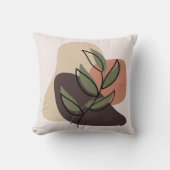 Boho Earth Tones Throw Pillows クッション (正面)