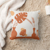 Boho Earth Tones Throw Pillows クッション (ブランケット)