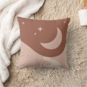 Boho Earth Tones Throw Pillows クッション (ブランケット)