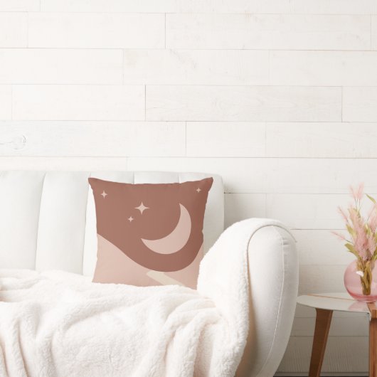 Boho Earth Tones Throw Pillows クッション (ソファ)