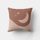 Boho Earth Tones Throw Pillows クッション (裏面)