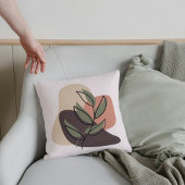 Boho Earth Tones Throw Pillows クッション