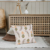 Boho Earth Tones Throw Pillows クッション
