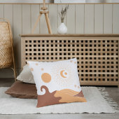 Boho Earth Tones Throw Pillows クッション