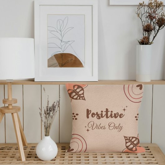 Boho Earth Tones Throw Pillows クッション