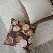 Boho Earth Tones Throw Pillows クッション