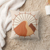 Boho Earth Tones Throw Pillows クッション (ブランケット)