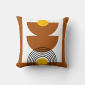 Boho Earth Tones Throw Pillows クッション (正面)
