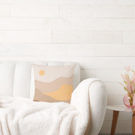 Boho Earth Tones Throw Pillows クッション