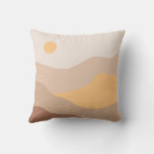 Boho Earth Tones Throw Pillows クッション (裏面)