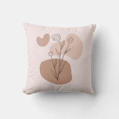 Boho Earth Tones Throw Pillows クッション (正面)