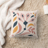 Boho Earth Tones Throw Pillows クッション (ブランケット)