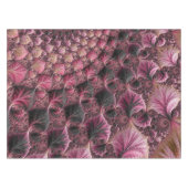 Boho Eclecticピファンキーックブラック抽象芸術フラクタル テーブルクロス (正面(横))