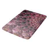 Boho Eclecticピファンキーックブラック抽象芸術フラクタル バスマット (アングル)