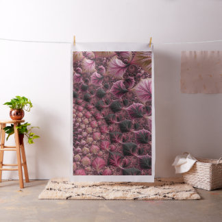 Boho Eclecticピファンキーックブラック抽象芸術フラクタル ファブリック