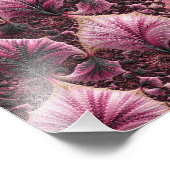 Boho Eclecticピファンキーックブラック抽象芸術フラクタル フォトプリント (角)