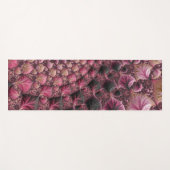 Boho Eclecticピファンキーックブラック抽象芸術フラクタル ヨガマット (正面(横))