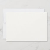 Boho Electric Guitar Pinkフローラ30歳 招待状 (裏面)